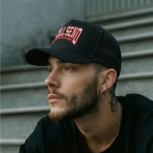 NWT Full Send X Dababy Trucker Hat Black Red “Billion Dollar Baby” Baseball Cap